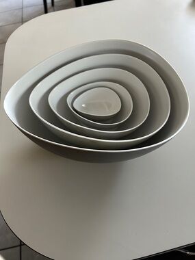 Nesting Bowl 5 pc. Set - Gray/White -